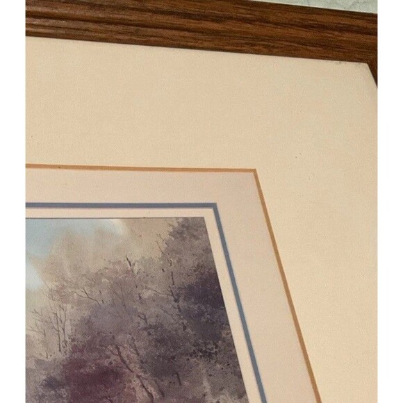 Owen Wexler Beautiful Nature Fall Pond Scene 13.5”x 10.5”framed(21.5”x 17.5”) - Picture 10 of 13